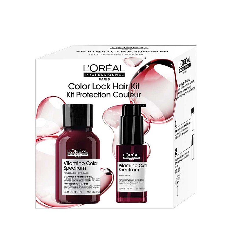 Травъл  сет за боядисана коса L'Oréal Professionnel Vitamino Color Spectrum Color Lock Hair Kit