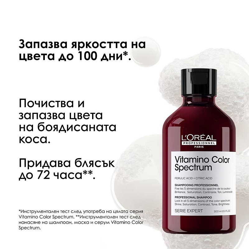 Шампоан за боядисана коса Loreal Professionnel Vitamino Color Spectrum Shampoo 300ml