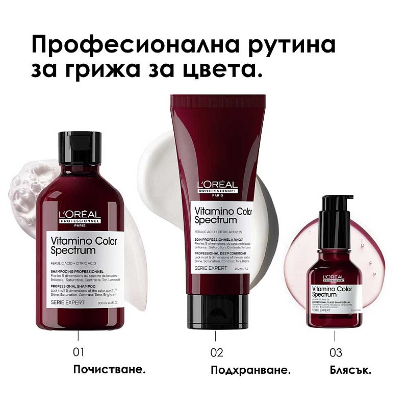 Шампоан за боядисана коса Loreal Professionnel Vitamino Color Spectrum Shampoo 300ml