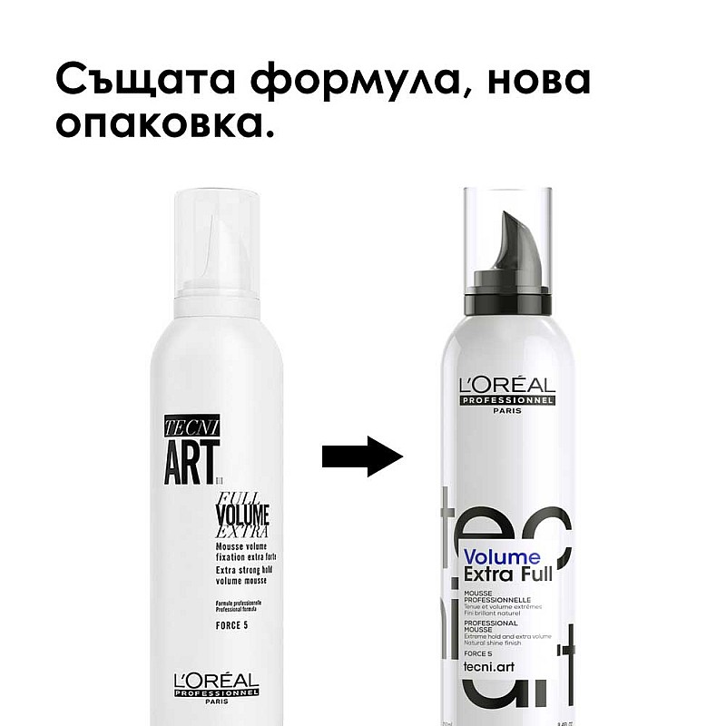 Пяна за обем и силна фиксация Loreal Volume Extra Full Mousse 250ml
