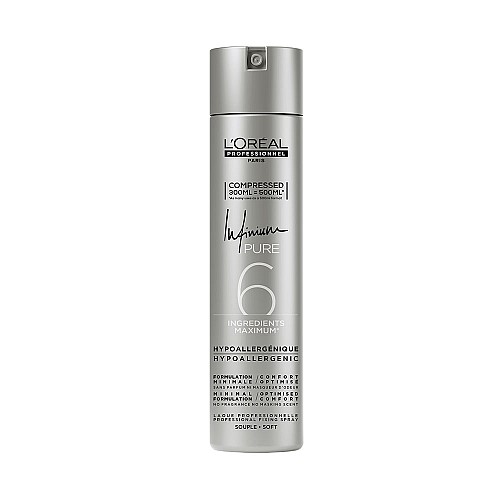 Лак за коса слаба фиксация Loreal Professionnel Infinium Pure Soft 300ml.