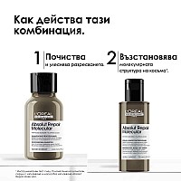 Травъл сет за експресно възстановяване на косата Loreal Professionnel Absolut Repair Molecular Discovery Set Mini Duo