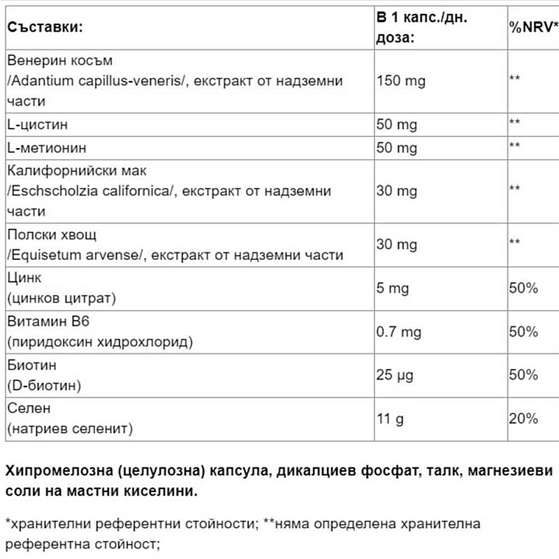 Хранителна добавка за здрава коса LuxeoL Chute De Cheveux Reactionnelle 90 бр