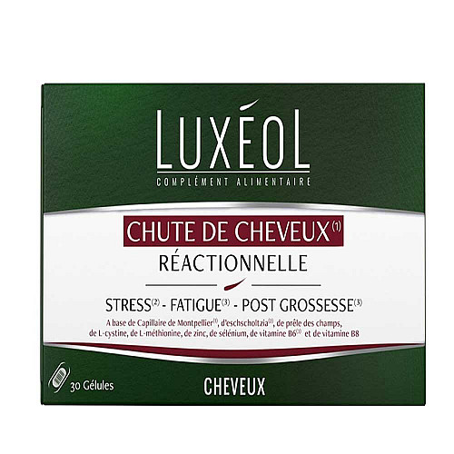 Хранителна добавка за здрава коса LuxeoL Chute De Cheveux Reactionnelle 30 бр