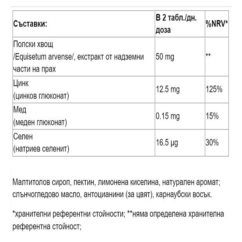 Желирани таблетки за растеж и укрепване на косата LuxeoL Gummies Force & Croissance 60 бр