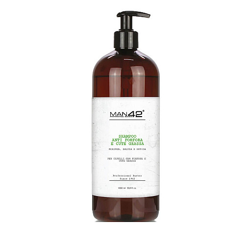 Шампоан против мазен скалп и пърхот Man42 Professional Barber Shampoo 1000ml