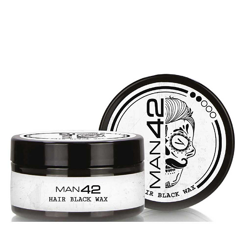 Черна вакса за коса Man42 Professional Barber Hair Black Wax 100ml