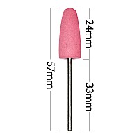 Гумен накрайник за полиране конус розов