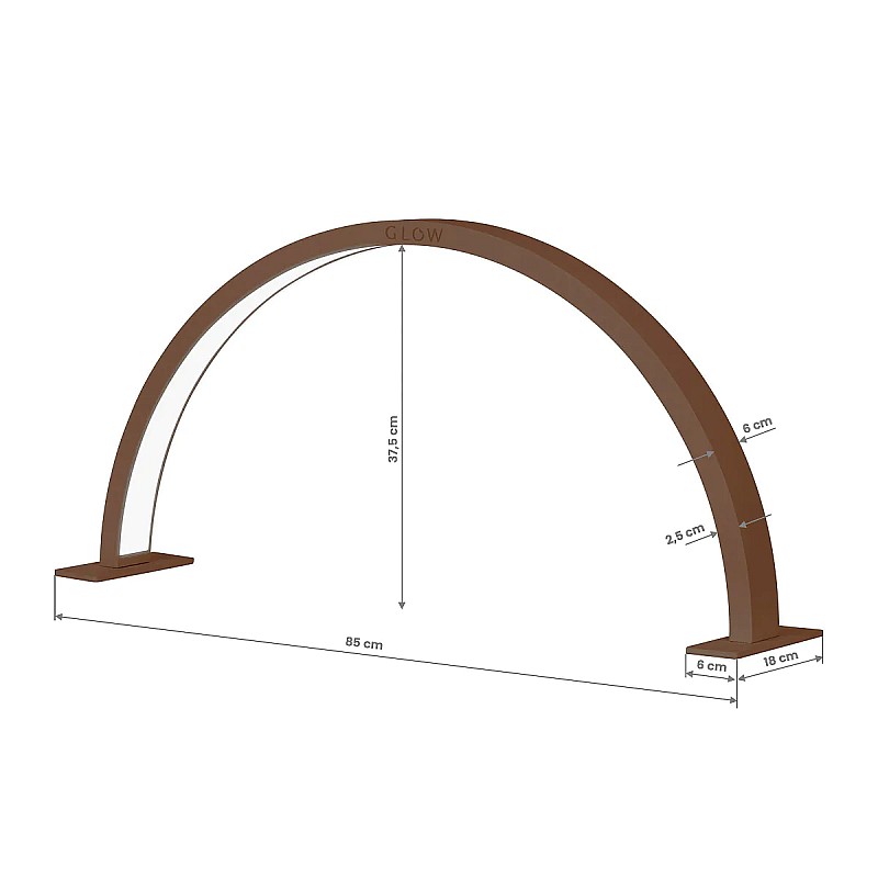 Лампа за маникюр Glow Arche II кафява
