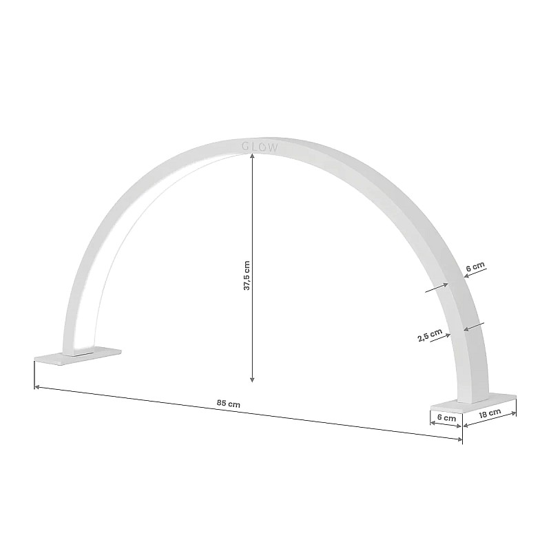 Настолна лампа за маникюр Glow Arche II сива