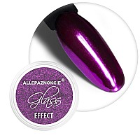 Пудра за нокти Allepaznokcie Glass Effect Purple №7