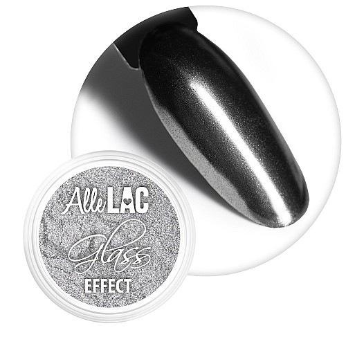 Пудра за нокти Allepaznokcie Glass Effect Black №2