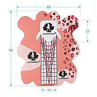Форми за изграждане на ноктите леопардови 500бр