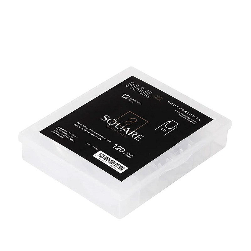 Горни форми за изграждане квадрат Ocho Nails Dual Forms Square 120бр