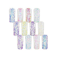 Диамантен блясък 12 нюанса NailArt Diamond Glitter Mix M02