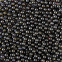 Декорация за нокти черни перли Bulion Lux caviar Black 1mm