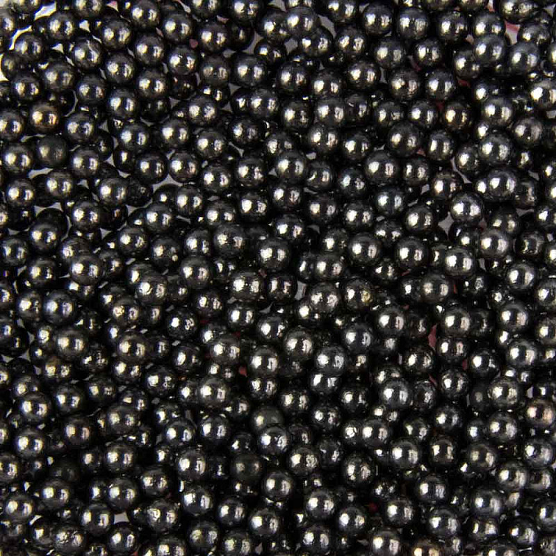 Декорация за нокти черни перли Bulion Lux caviar Black 1mm