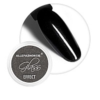 Пудра за нокти Allepaznokcie Glass Effect Black №12