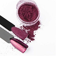 Пудра за нокти с огледален ефект Allepaznokcie Glass Deep Pink N4