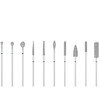 Комплект диамантени фрези 10бр