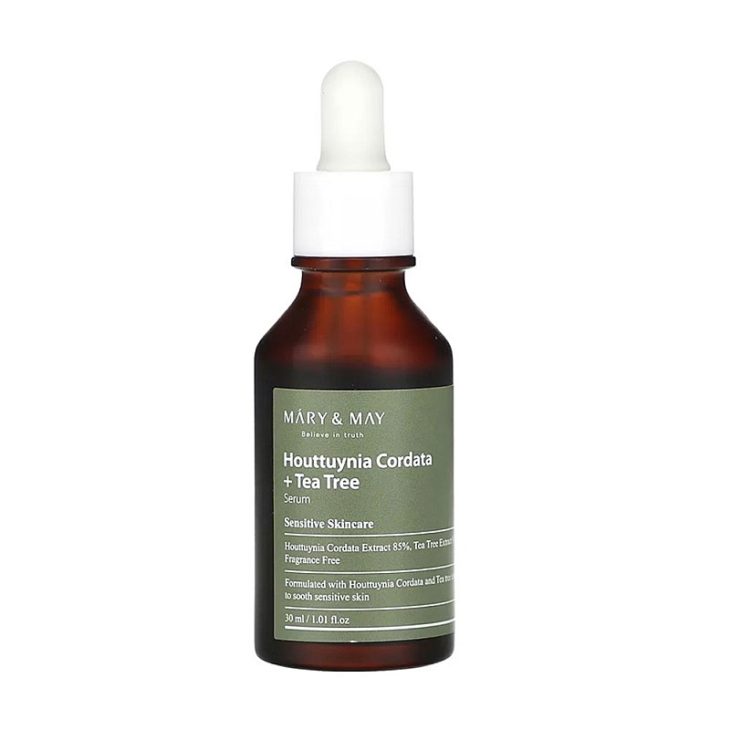 Успокояващ серум за чувствителна и проблемна кожа Mary&May Houttuynia Cordata + Tea Tree 30ml
