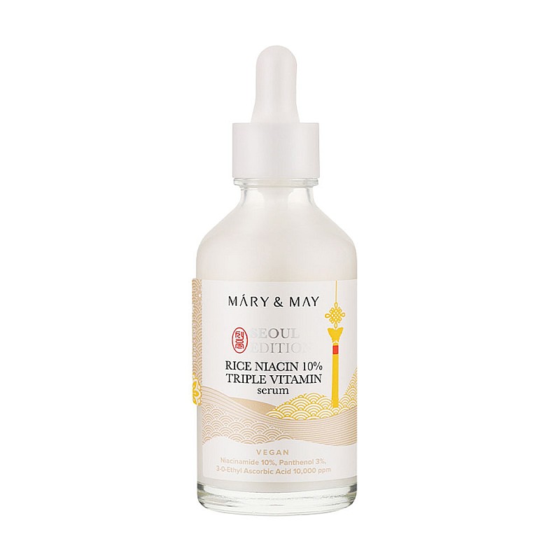 Изсветляващ серум с 10% ниацинамид Mary&May Rice Niacin Triple Vitamin 80ml