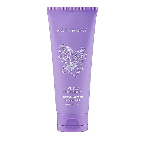 Почистваща пяна с 46,6% колаген Mary&May White Collagen Cleansing Foam 150ml