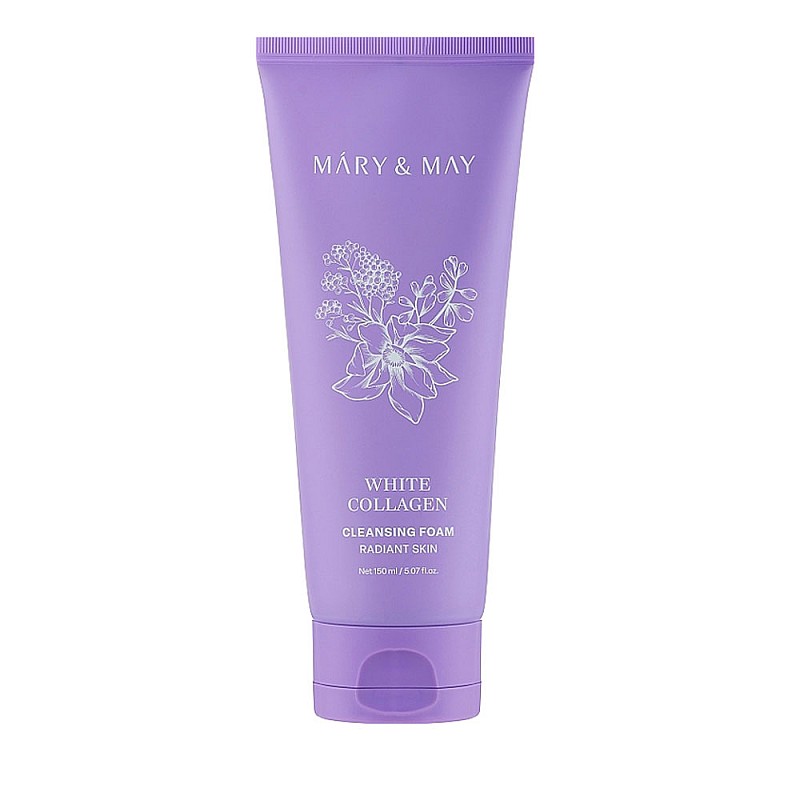 Почистваща пяна с 46,6% колаген Mary&May White Collagen Cleansing Foam 150ml