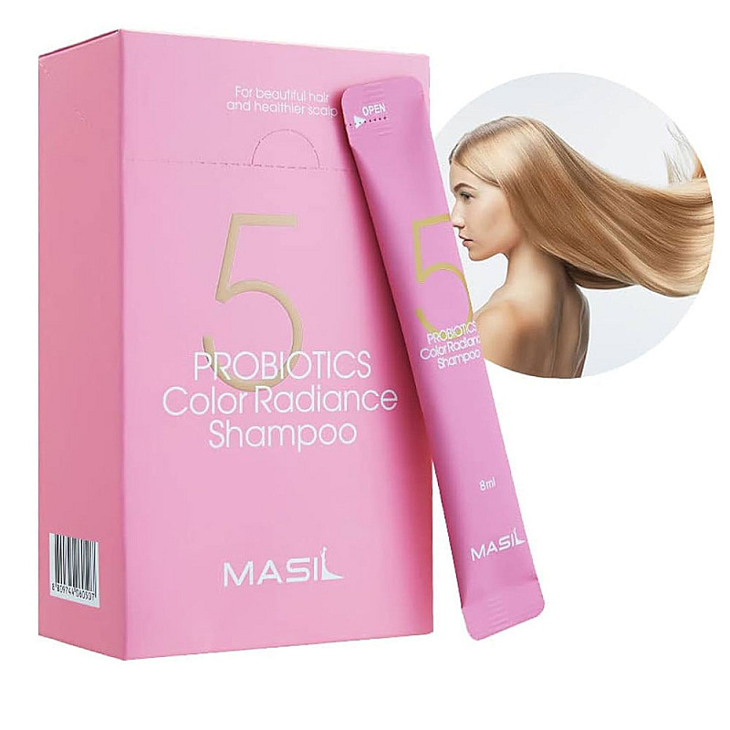 Шампоан с пробиотици за защита на цвета Masil 5 Probiotics Color Radiance Shampoo 8ml