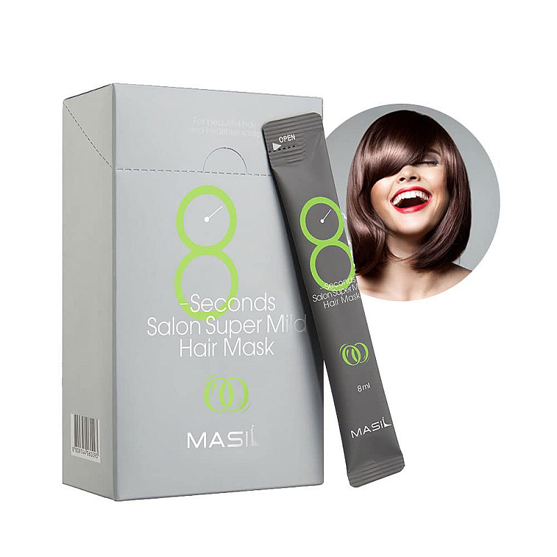 Възстановяваща маска с аминокиселини Masil 8 Seconds Salon Super Mild Hair Mask 8ml