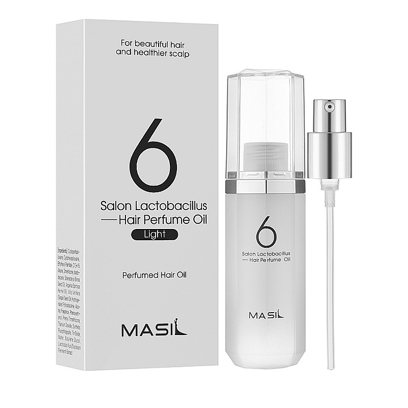 Изглаждащо парфюмно олио Masil 6 Salon Lactobacillus Hair Perfume Oil Light 66ml