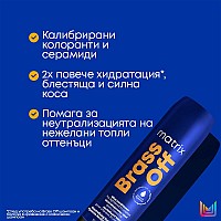 Балсам за неутрализиране на топли оттенъци Matrix TR Brass Off Conditioner 300ml.