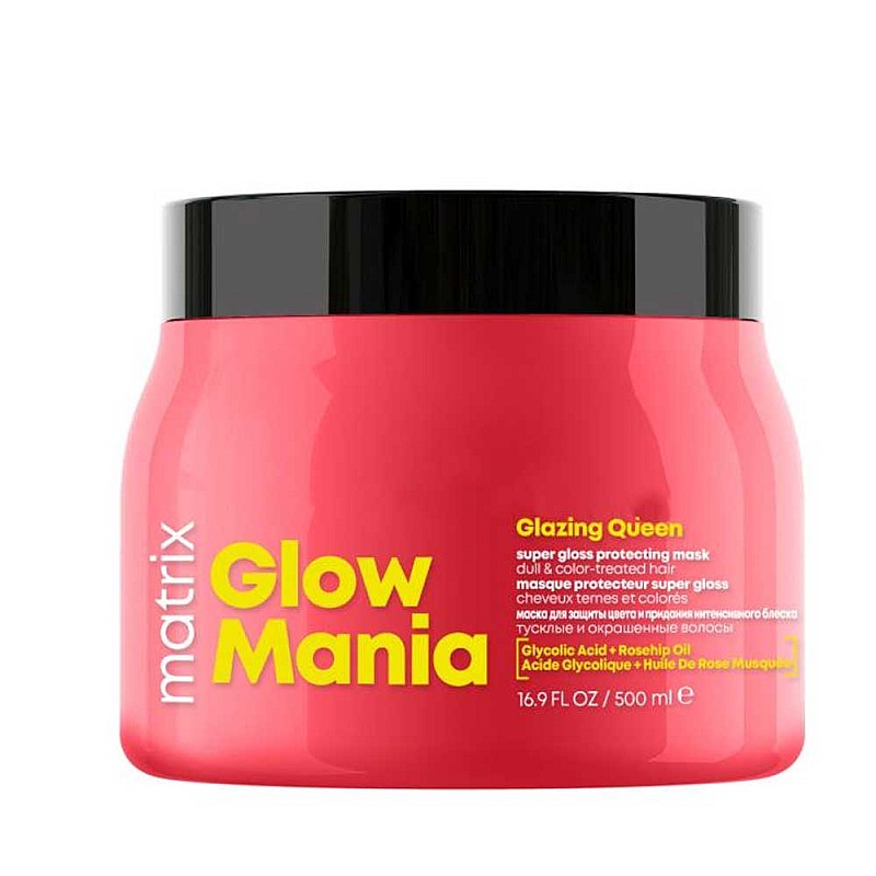 Маска за блясък и запазване на цвета Matrix Glow Mania Glazing Queen Mask 500ml