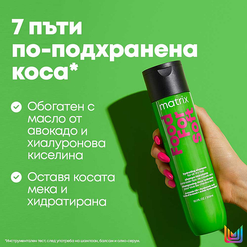 Хидратиращ шампоан Matrix Food For Soft Hydrating Shampoo 300ml