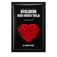 Шийт маска с екстракт от рози Medi-Peel Hyaluron 100 Rose Energy Tox Mask