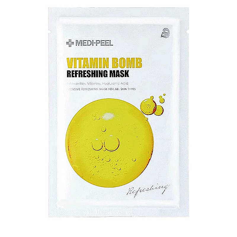 Шийт маска с витаминен комплекс Medi-Peel Vitamin Bomb Refreshing Mask Sheet