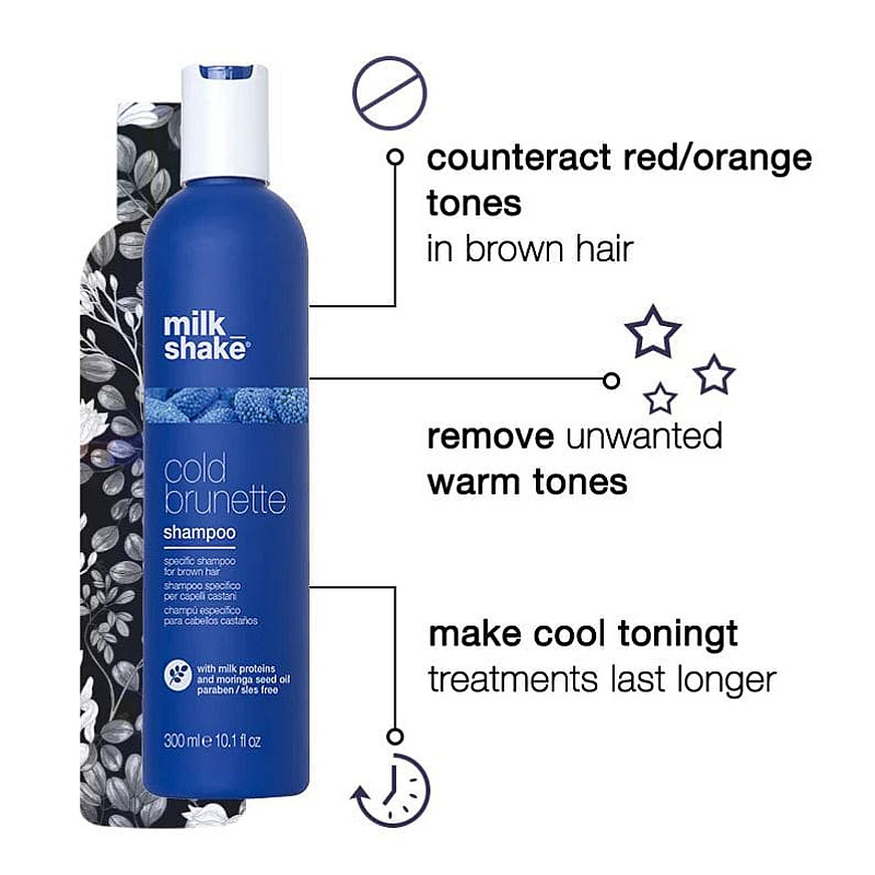 Матиращ шампоан за студено кестеняво Milk Shake Cold Brunette Shampoo 300ml