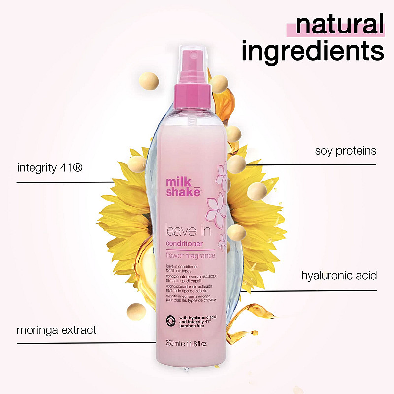 Млечен балсам без отмиване за боядисана коса MilkShake Flower Leave In Conditioner 350ml