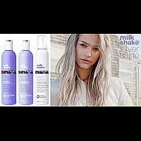 Матираща сметана за руса коса MilkShake Silver Shine Whipped Cream 200мл