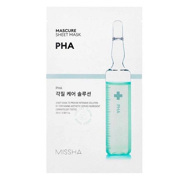 Шийт пилинг маска Missha Mascure Peeling Solution Sheet Mask