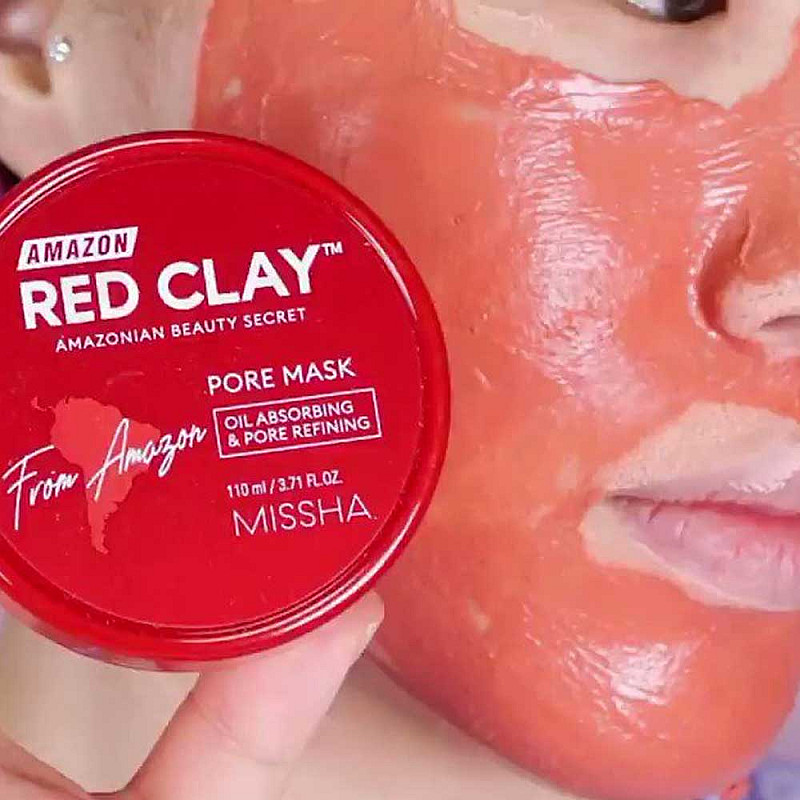 Маска за почистване на пори с глина Missha Amazon Red Clay Pore Mask 110ml