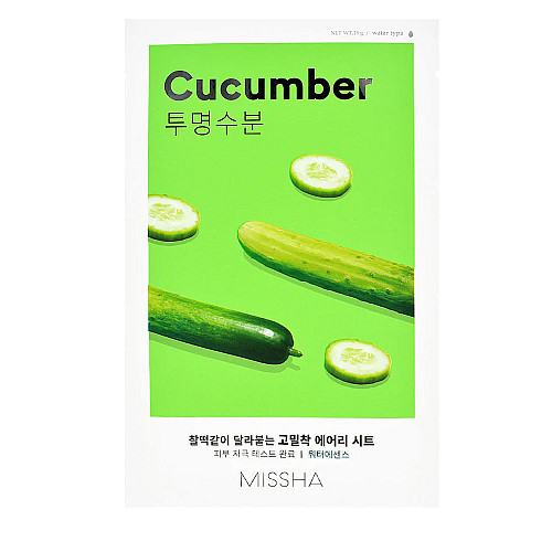 Шийт маска с краставица Missha Airy Fit Sheet Mask Cucumber