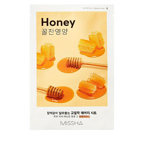 Шийт подхранваща маска с мед Missha AIry Fit Sheet Mask Honey