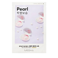 Шийт озаряваща маска с екстракт от перли Missha AIry Fit Sheet Mask Pearl