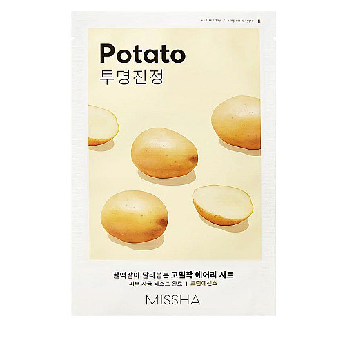 Шийт изсветляваща маска с екстракт от картоф Missha AIry Fit Sheet Mask Potato