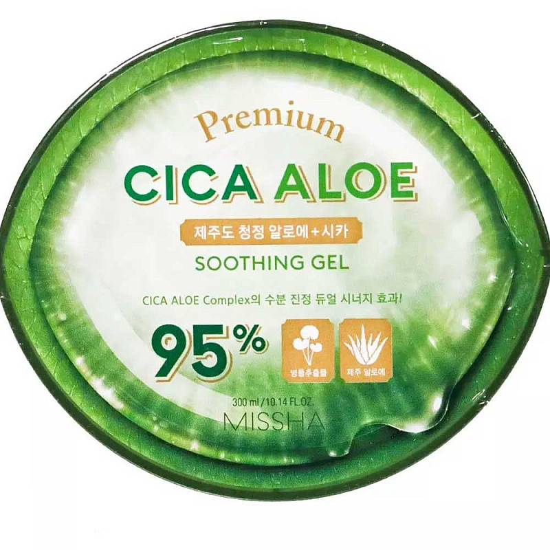 Успокояващ гел с алое вера Missha Premium Cica Aloe Soothing Gel 300ml