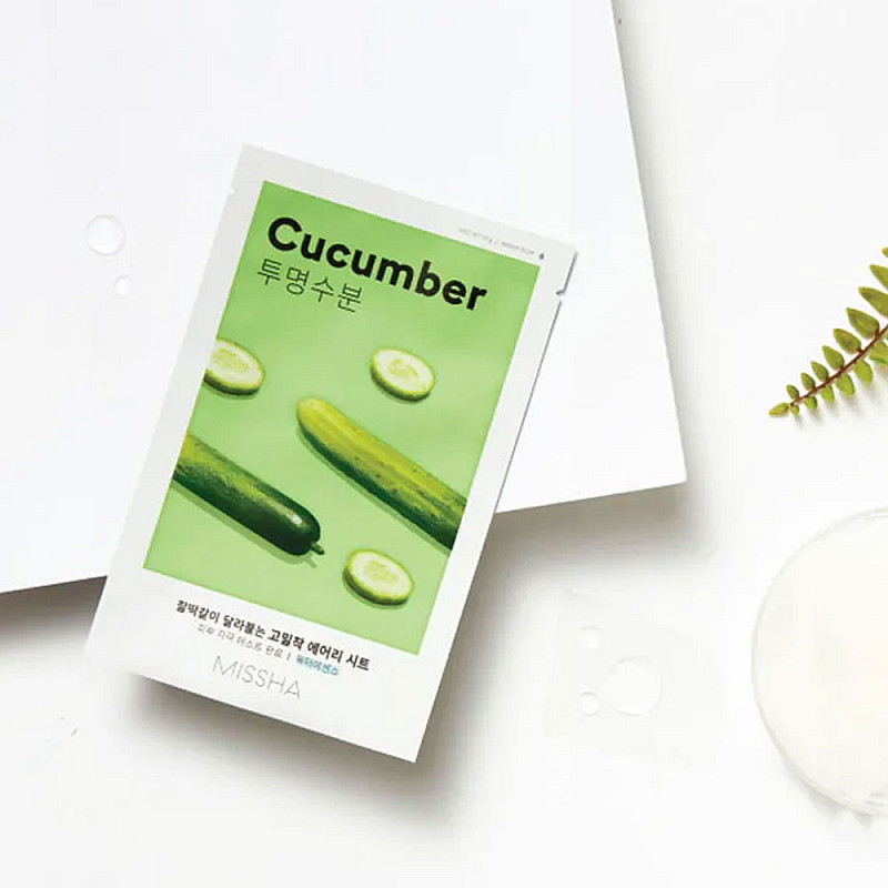 Шийт маска с краставица Missha Airy Fit Sheet Mask Cucumber