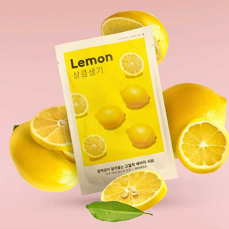 Шийт озаряваща маска с лимон Missha AIry Fit Sheet Mask Lemon