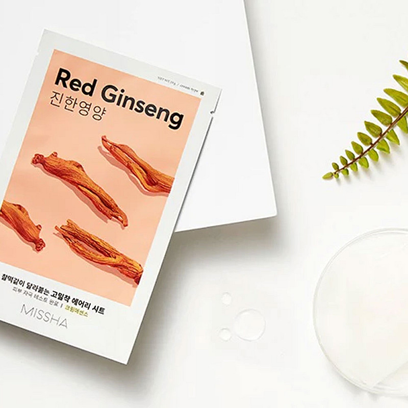 Шийт маска с екстракт от червен женшен Missha AIry Fit Sheet Mask Red Ginseng