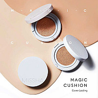 Фон дьо тен #21 Missha Magic Cushion Moist Up SPF50+ PA+++ 82g